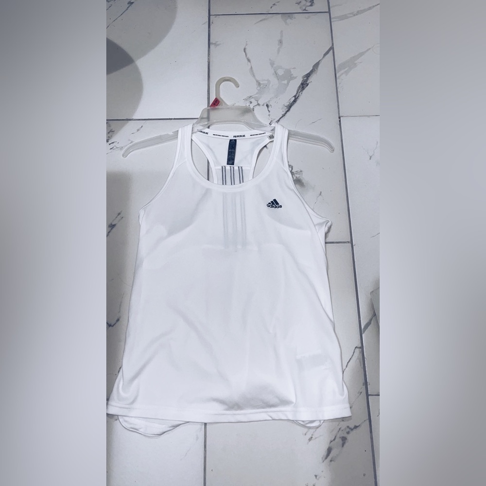 White adidas workout shirt